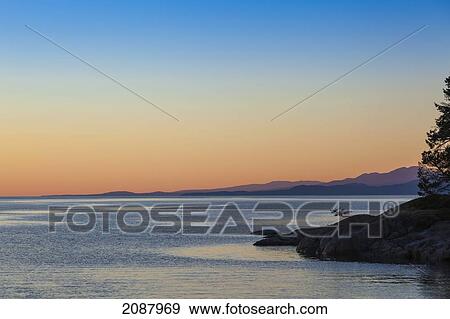 Stock Photo - Looking out from smuggler cove marine provincial park on the coast; british columbia canada. Fotosearch