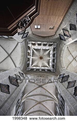 Looking Up Inside The Saint Nicholas Church; Ghent Oost-Vlaanderen Belgium View Large Photo Image Stock Photo - Looking Up Inside The Saint Nicholas Church; Ghent Oost-Vlaanderen Belgium. Fotosearch
