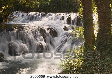 Los Argalides Waterfalls In Natural Park Monasterio De Piedra; Zaragoza Province Aragon Spain View Large Photo Image Stock Photo - Los Argalides Waterfalls In Natural Park Monasterio De Piedra; Zaragoza Province Aragon Spain. Fotosearch