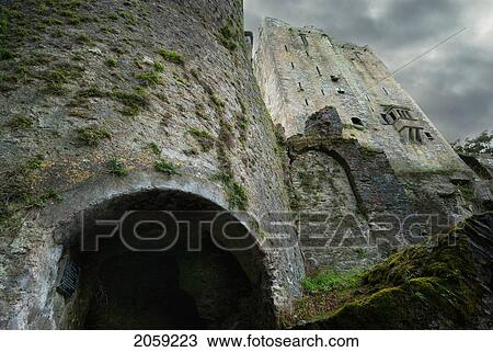 Low Angle View Of Historic Stone Buildings; Ireland View Large Photo Image Stock Image - Low Angle View Of Historic Stone Buildings; Ireland. Fotosearch