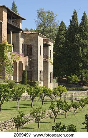 Stock Photo - Monastery Of Yuste Former Residence Of The Holy Roman Emperor Charles V; Cuacos De Yuste Caceres Extremadura Spain. Fotosearch