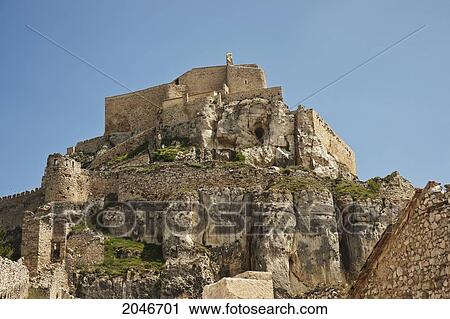 Morella Castle; Morella Spain View Large Photo Image Stock Image - Morella Castle; Morella Spain. Fotosearch