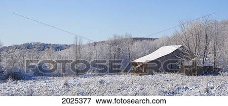 Old Barn In Winter; Iron Hill Quebec Canada View Large Photo Image Stock Photo - Old Barn In Winter; Iron Hill Quebec Canada. Fotosearch