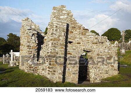 Old Monastery And Cemetery; Clonmacnoise County Offaly Ireland View Large Photo Image Stock Image - Old Monastery And Cemetery; Clonmacnoise County Offaly Ireland. Fotosearch