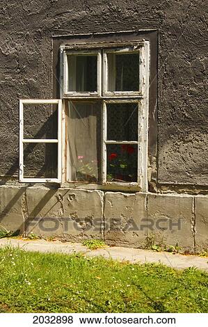 Open House Window; Sopron Gyor-Moson-Sopron Hungary View Large Photo Image Stock Photo - Open House Window; Sopron Gyor-Moson-Sopron Hungary. Fotosearch