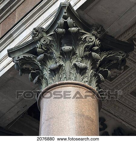 Ornate design at the top of a column at saint isaac's cathedral; st. petersburg russia View Large Photo Image Stock Image - Ornate design at the top of a column at saint isaac's cathedral; st. petersburg russia. Fotosearch