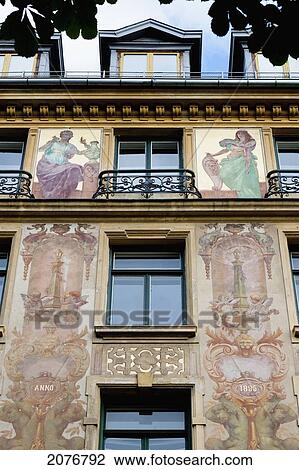 Paintings on the facade of the louis vuitton building; oslo norway View Large Photo Image Stock Image - Paintings on the facade of the louis vuitton building; oslo norway. Fotosearch
