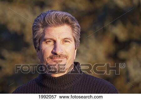 Stock Photo - Portrait Of A Man; St. Albert Alberta Canada. Fotosearch