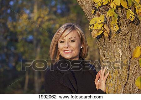 Stock Image - Portrait Of A Woman; St. Albert Alberta Canada. Fotosearch