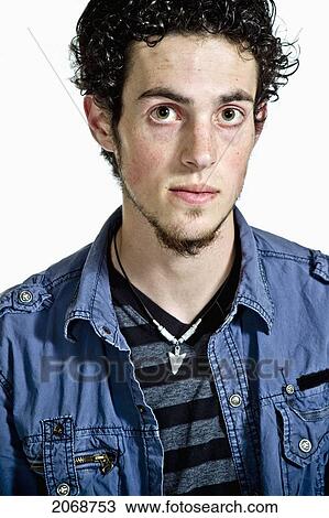 Stock Image - Portrait Of A Young Man; Manitou Springs Colorado United States Of America. Fotosearch