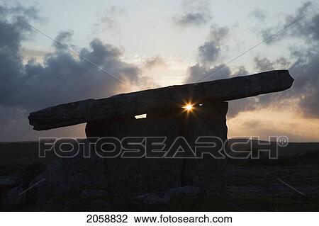 Poulnabrone Dolmen Near Ballyvaughan; County Clare Ireland View Large Photo Image Stock Image - Poulnabrone Dolmen Near Ballyvaughan; County Clare Ireland. Fotosearch