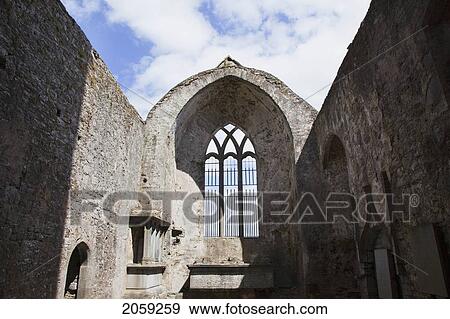 Quin Abbey; Quin County Clare Ireland View Large Photo Image Stock Photo - Quin Abbey; Quin County Clare Ireland. Fotosearch