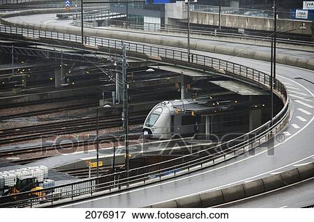 Roads over the train tracks; stockholm sweden View Large Photo Image Stock Photo - Roads over the train tracks; stockholm sweden. Fotosearch