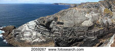 Stock Photo - Rocky Coastline; Mizen Head County Cork Ireland. Fotosearch