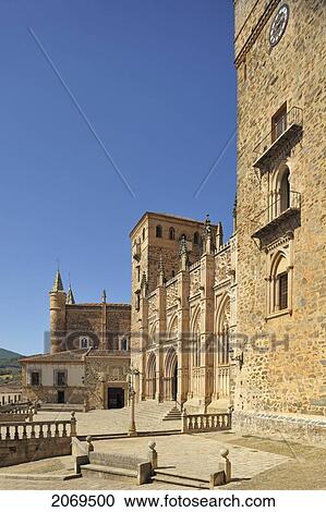 Royal Monastery Of Santa Maria De Guadalupe; Guadalupe Caceres Extremadura Spain View Large Photo Image Stock Image - Royal Monastery Of Santa Maria De Guadalupe; Guadalupe Caceres Extremadura Spain. Fotosearch