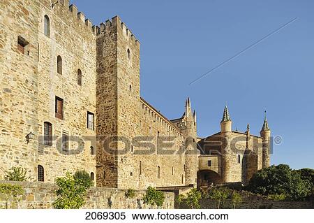 Stock Photography - Royal Monastery Of Santa Maria De Guadalupe; Guadalupe Caceres Extremadura Spain. Fotosearch