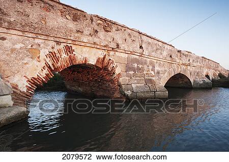 Stock Image - Saladillo bridge; tarifa costa de la luz cadiz andalusia spain. Fotosearch