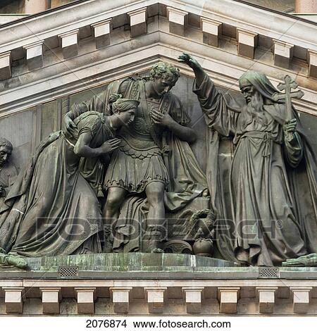 Sculptures on saint isaac's cathedral; st. petersburg russia View Large Photo Image Picture - Sculptures on saint isaac's cathedral; st. petersburg russia. Fotosearch