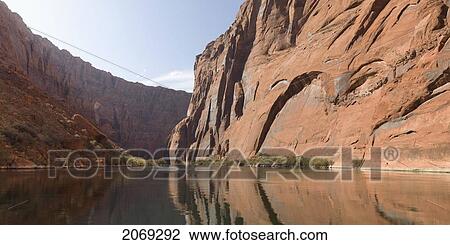 Shoreline Of The Colorado River; Colorado Arizona United States Of America View Large Photo Image Stock Image - Shoreline Of The Colorado River; Colorado Arizona United States Of America. Fotosearch