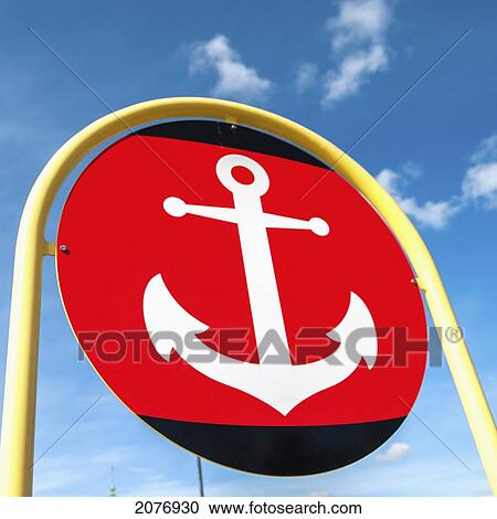 Sign of an anchor; stockholm sweden View Large Photo Image Stock Image - Sign of an anchor; stockholm sweden. Fotosearch
