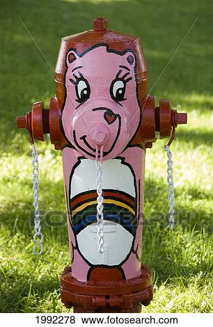 Silly Painted Fire Hydrant; Quebec Canada View Large Photo Image Stock Photo - Silly Painted Fire Hydrant; Quebec Canada. Fotosearch