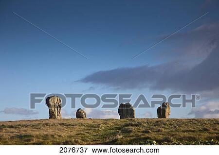 Standing stones of duddo; northumberland england View Large Photo Image Stock Photo - Standing stones of duddo; northumberland england. Fotosearch