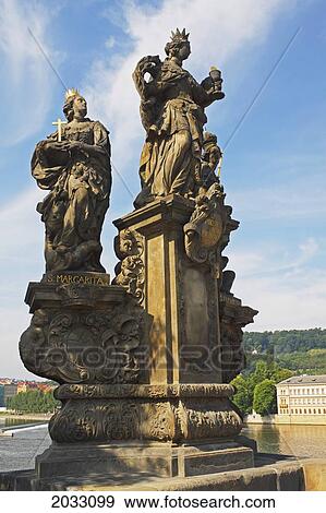 Statue On Charles Bridge Or Karluv Most; Prague Hlavni Mesto Praha Czech Republic View Large Photo Image Stock Photo - Statue On Charles Bridge Or Karluv Most; Prague Hlavni Mesto Praha Czech Republic. Fotosearch