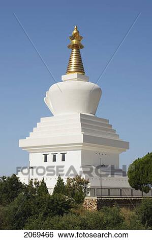Stupa; Torremolinos Malaga Spain View Large Photo Image Stock Photograph - Stupa; Torremolinos Malaga Spain. Fotosearch