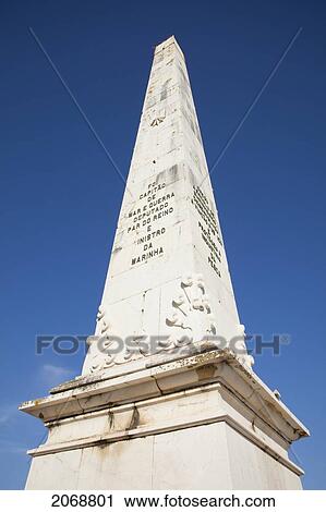Tall Monument Against A Blue Sky; Faro Algarve Portugal View Large Photo Image Stock Image - Tall Monument Against A Blue Sky; Faro Algarve Portugal. Fotosearch