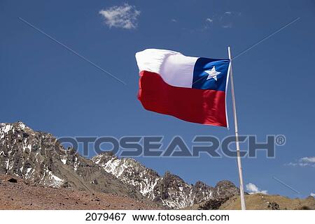 The flag of chile; mendoza argentina View Large Photo Image Stock Photo - The flag of chile; mendoza argentina. Fotosearch