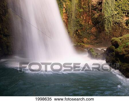 The La Caprichosa Waterfall In Natural Park Monasterio De Piedra; Zaragoza Province Aragon Spain View Large Photo Image Stock Photography - The La Caprichosa Waterfall In Natural Park Monasterio De Piedra; Zaragoza Province Aragon Spain. Fotosearch