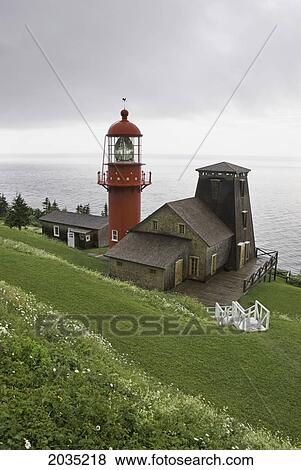 The Marconi Station And Lighthouse; Quebec Canada View Large Photo Image Stock Photo - The Marconi Station And Lighthouse; Quebec Canada. Fotosearch