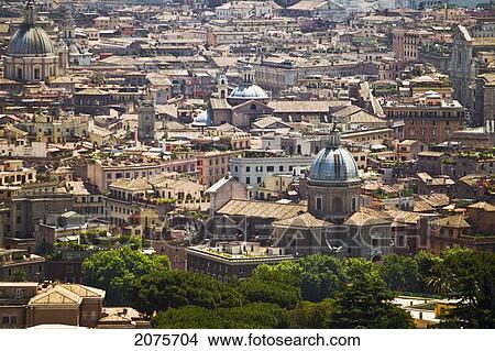 The View Of Rome From Saint Peter's Basilica; Rome Italy View Large Photo Image Picture - The View Of Rome From Saint Peter's Basilica; Rome Italy. Fotosearch