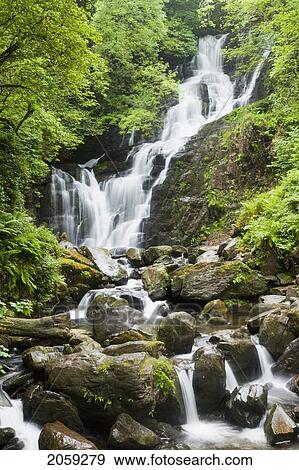 Torc Waterfall; Killarney County Kerry Ireland View Large Photo Image Stock Photo - Torc Waterfall; Killarney County Kerry Ireland. Fotosearch