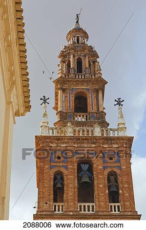 Tower of church of san pedro; carmona seville province spain View Large Photo Image Stock Photograph - Tower of church of san pedro; carmona seville province spain. Fotosearch