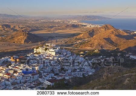 Typical white village; mojacar almeria province spain View Large Photo Image Stock Image - Typical white village; mojacar almeria province spain. Fotosearch