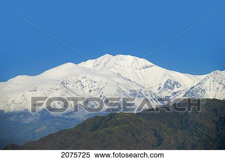 Stock Photography - Un-Named Mountain Of The Andes West Of Mendoza; Argentina. Fotosearch