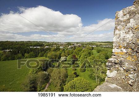 Stock Image - View From The Top Of Blarney Castle; County Cork Ireland. Fotosearch