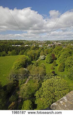View From The Top Of Blarney Castle; County Cork Ireland View Large Photo Image Stock Photo - View From The Top Of Blarney Castle; County Cork Ireland. Fotosearch