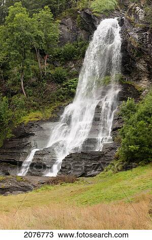 Waterfalls splashing over rocks; hardangervidda norway View Large Photo Image Stock Image - Waterfalls splashing over rocks; hardangervidda norway. Fotosearch