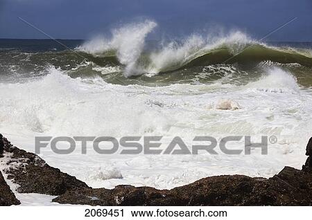 Wave Crashing Close To Shore; Kirra Gold Coast Queensland Australia View Large Photo Image Stock Image - Wave Crashing Close To Shore; Kirra Gold Coast Queensland Australia. Fotosearch