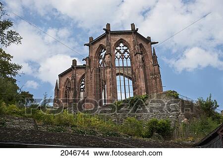 Picture - Werner Chapel; Bacharach Rhineland-Palatinate Germany. Fotosearch