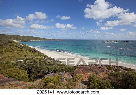 Stock Image - White Sand Beach; Cosy Corner Western Australia Australia. Fotosearch