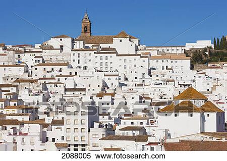 Whitewashed mountain town; alcala de los gazules cadiz province andalusia spain View Large Photo Image Stock Photography - Whitewashed mountain town; alcala de los gazules cadiz province andalusia spain. Fotosearch
