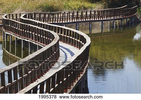 Wooden Walkways Through Tablas De Daimiel National Park; Ciudad Real Province Spain View Large Photo Image Stock Photo - Wooden Walkways Through Tablas De Daimiel National Park; Ciudad Real Province Spain. Fotosearch