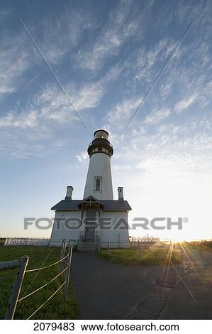 Yaquina head light; newport oregon united states of america View Large Photo Image Stock Image - Yaquina head light; newport oregon united states of america. Fotosearch