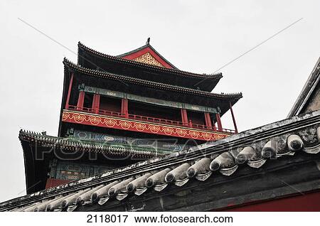 A building with traditional chinese architecture; beijing china View Large Photo Image Stock Photo - A building with traditional chinese architecture; beijing china. Fotosearch