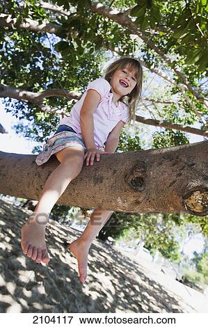A girl sitting on a tree branch; gold coast queensland australia View Large Photo Image Stock Photo - A girl sitting on a tree branch; gold coast queensland australia. Fotosearch