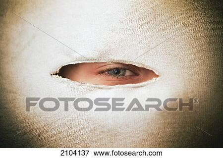 An eye looking through a piece of fabric; gold coast queensland australia View Large Photo Image Stock Photo - An eye looking through a piece of fabric; gold coast queensland australia. Fotosearch