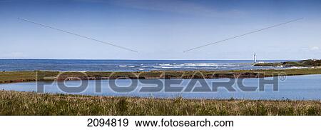 Barns ness lighthouse; scottish borders, scotland View Large Photo Image Stock Photo - Barns ness lighthouse; scottish borders, scotland. Fotosearch